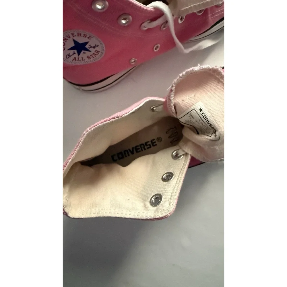 Converse Chuck Taylor All Star Pink/White Canvas High Top Lace Up US 5 EU 38